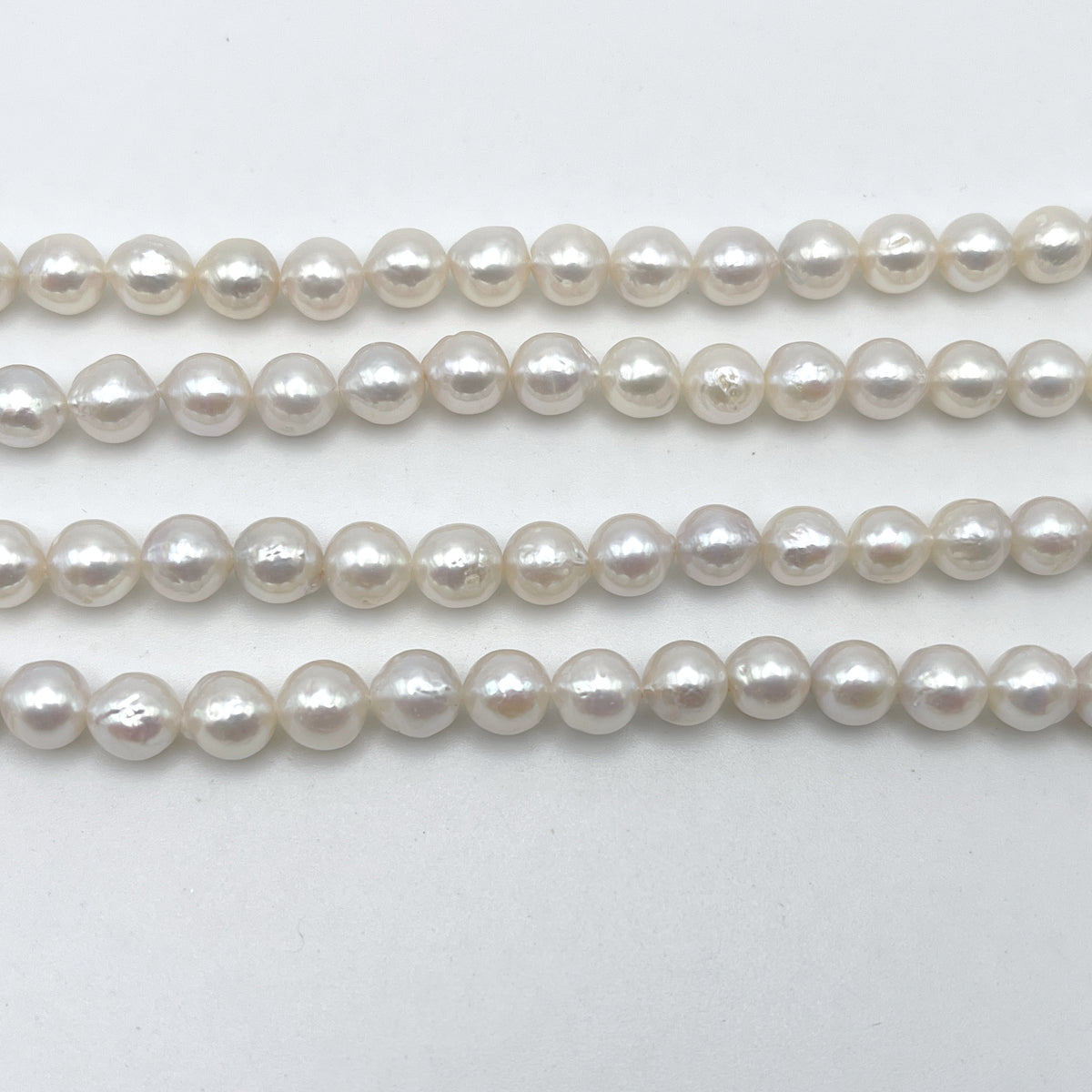 Freshwater Pearls A Grade Round 6-7mm White/Natural