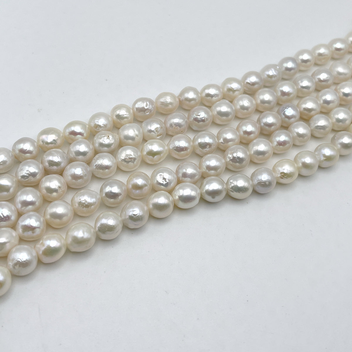 7.5-8mm Off Round Freshwater Pearls - TA Pearls – TA PEARLS