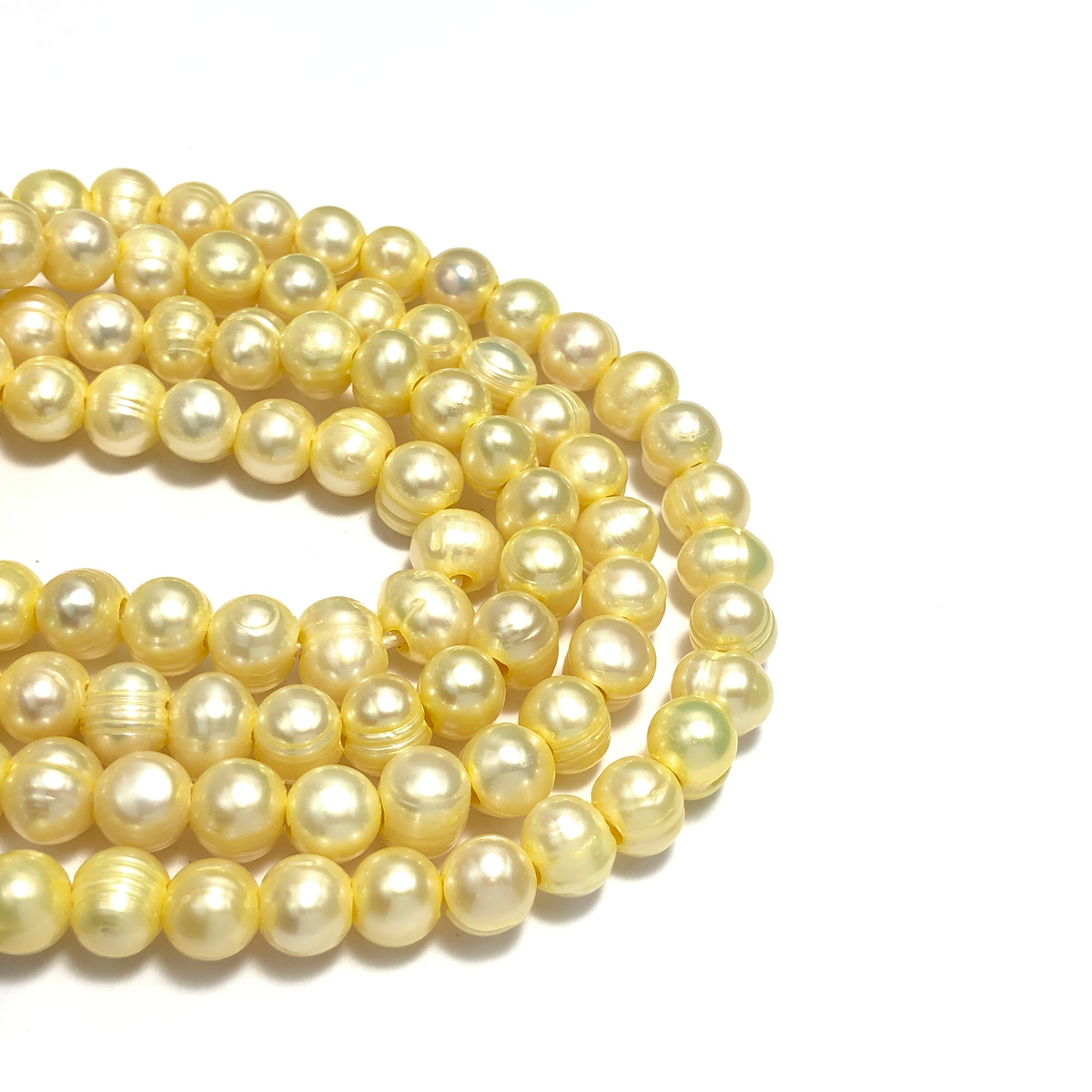 7.5-8mm Off Round Freshwater Pearls - TA Pearls – TA PEARLS