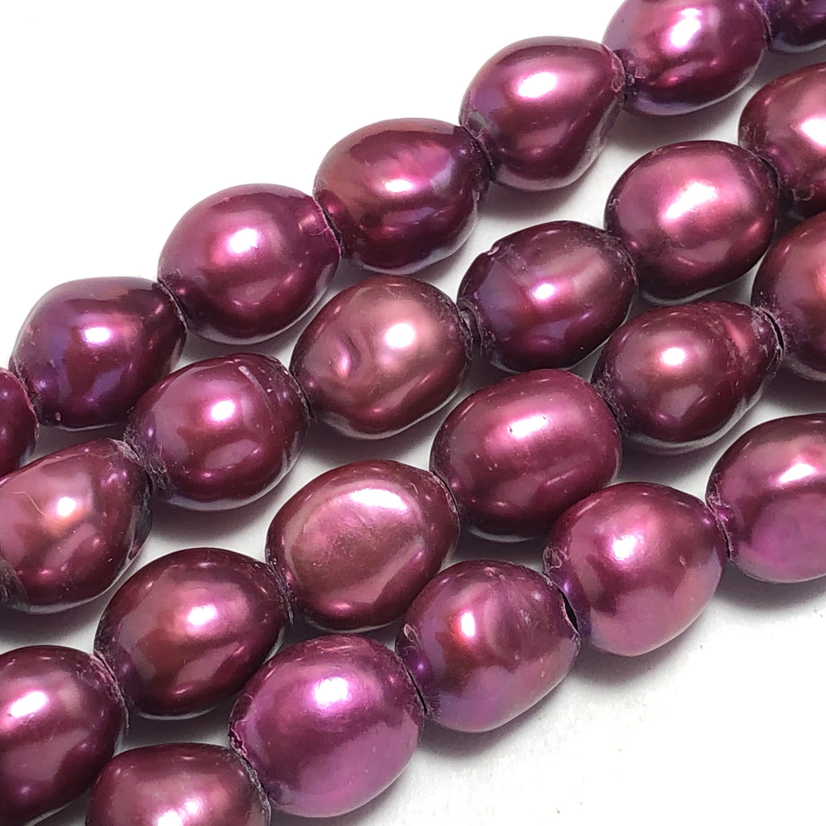 3-9mm Natural Purple Freshwater Pearls Punch Pearl Beads for DIY