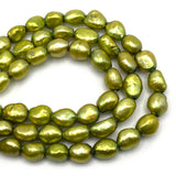 big hole pearls green