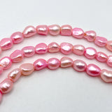freshwater pearl beads pink