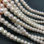 Round Pearls 7-7.5mm AA Grade White